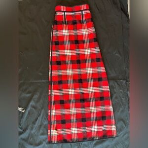 DSQUARED Plaid Red and Black Women's Skirt